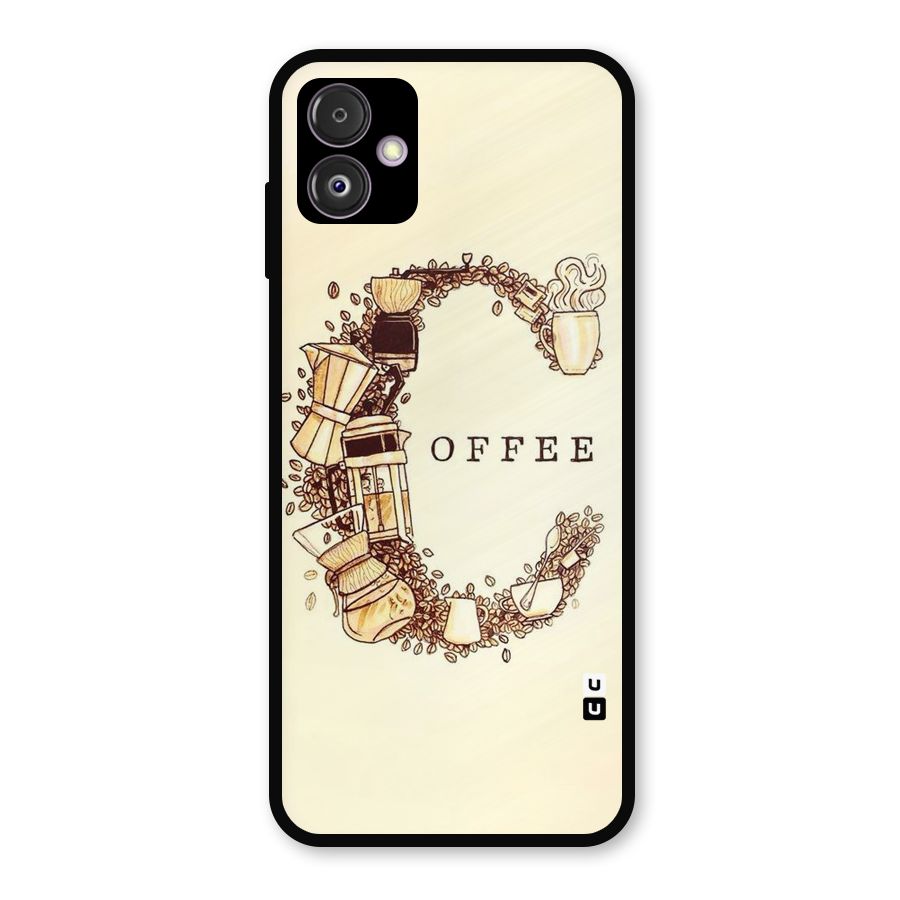 Vintage Coffee Metal Back Case for Galaxy F14