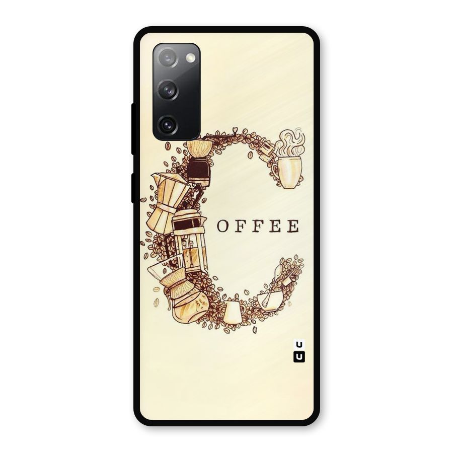 Vintage Coffee Metal Back Case for Galaxy S20 FE 5G