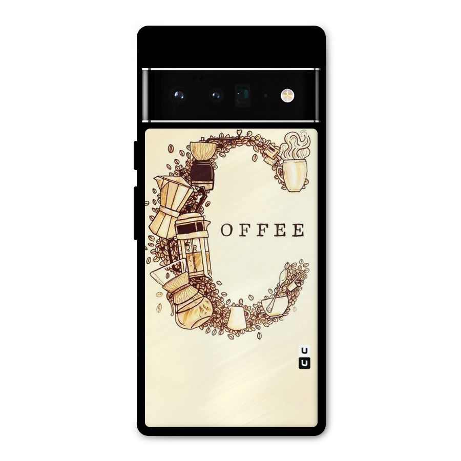 Vintage Coffee Metal Back Case for Google Pixel 6 Pro