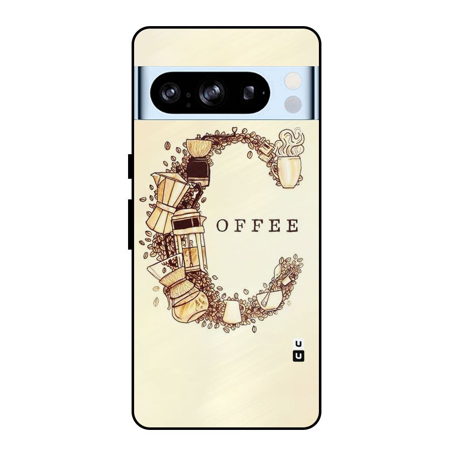 Vintage Coffee Metal Back Case for Google Pixel 8 Pro