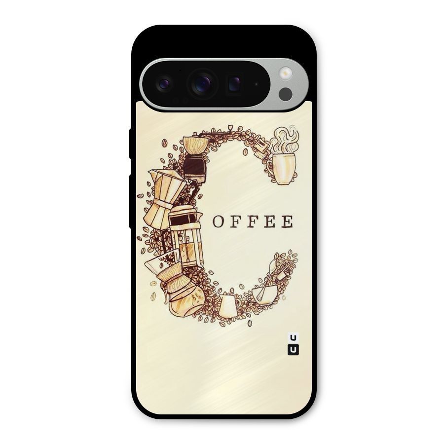 Vintage Coffee Metal Back Case for Google Pixel 9 Pro XL