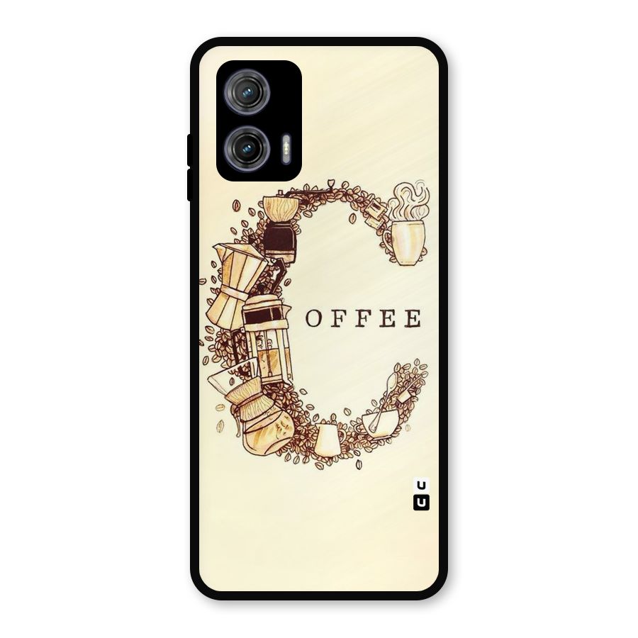 Vintage Coffee Metal Back Case for Moto G73