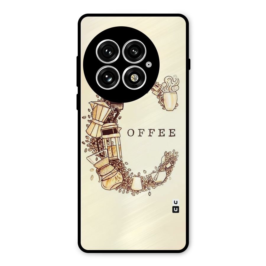 Vintage Coffee Metal Back Case for OnePlus 13