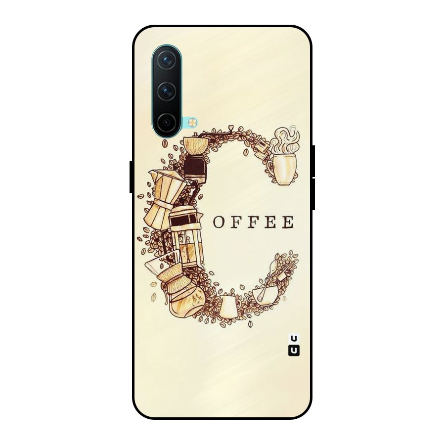Vintage Coffee Metal Back Case for OnePlus Nord CE 5G