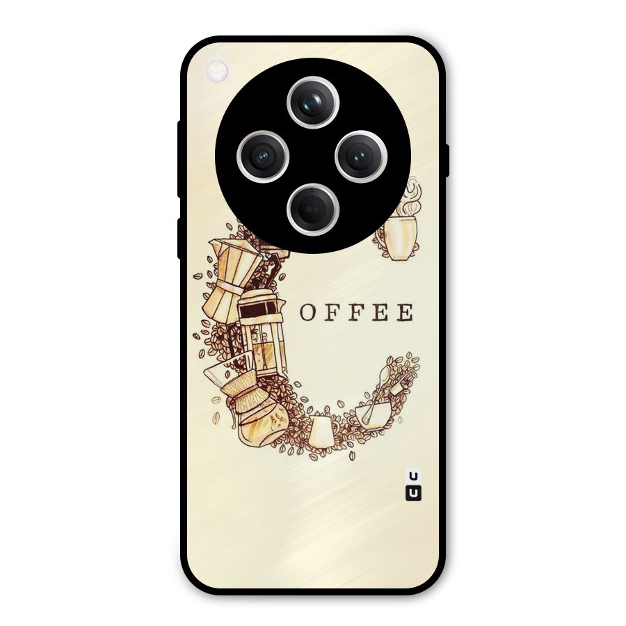 Vintage Coffee Metal Back Case for Oppo Find X8
