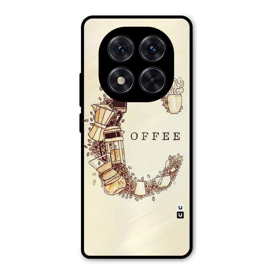 Vintage Coffee Metal Back Case for Poco X7