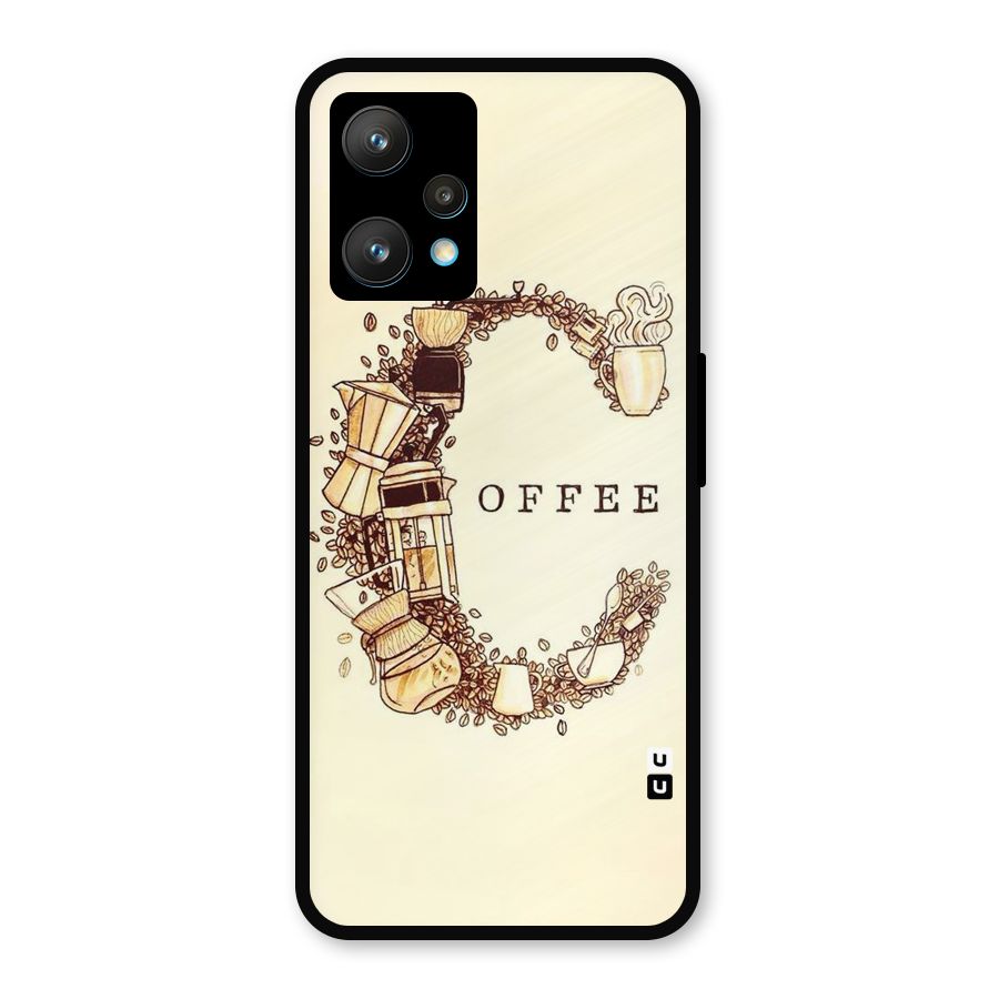 Vintage Coffee Metal Back Case for Realme 9 Pro Plus 5G