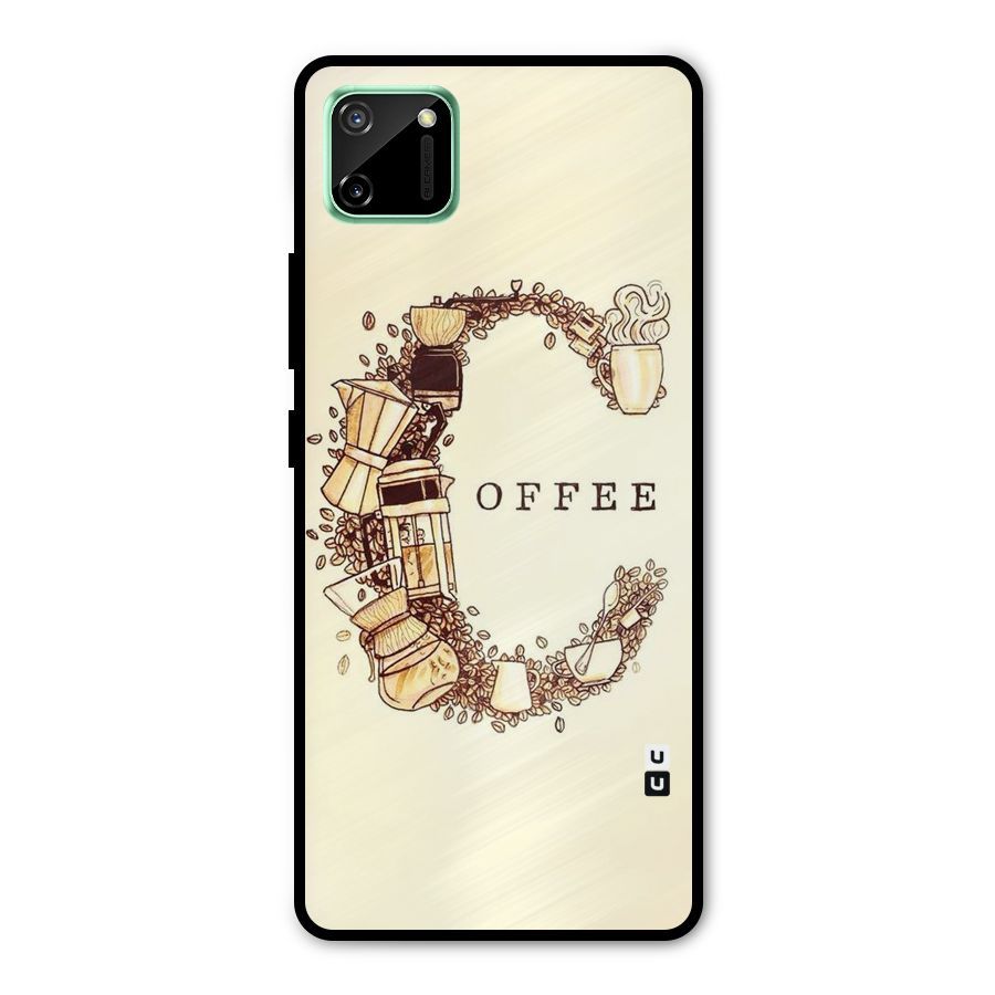 Vintage Coffee Metal Back Case for Realme C11