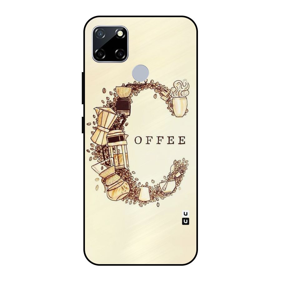 Vintage Coffee Metal Back Case for Realme Narzo 20