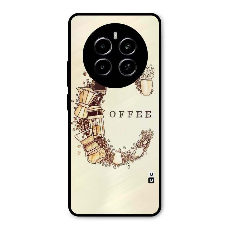 Vintage Coffee Metal Back Case for Realme P1