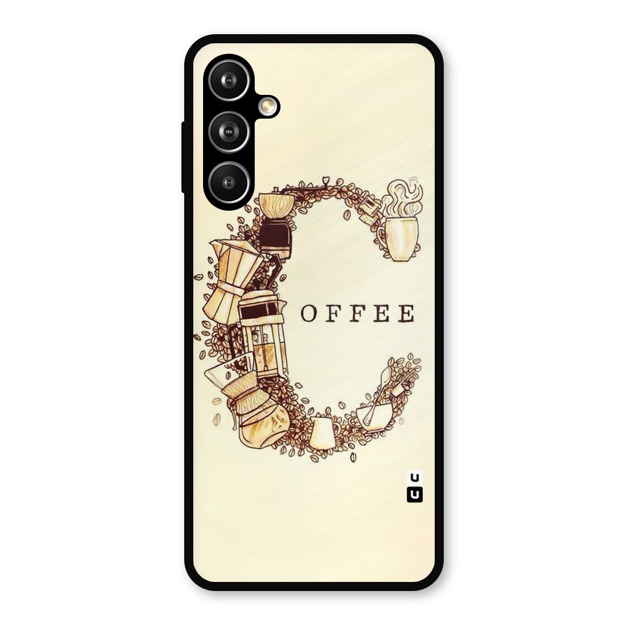 Vintage Coffee Metal Back Case for Samsung Galaxy M54