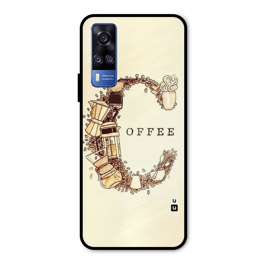 Vintage Coffee Metal Back Case for Vivo Y31
