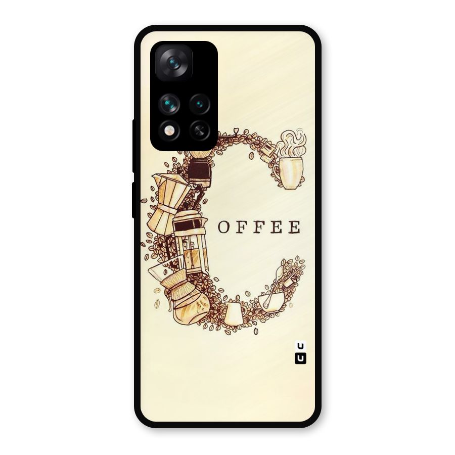 Vintage Coffee Metal Back Case for Xiaomi 11i 5G