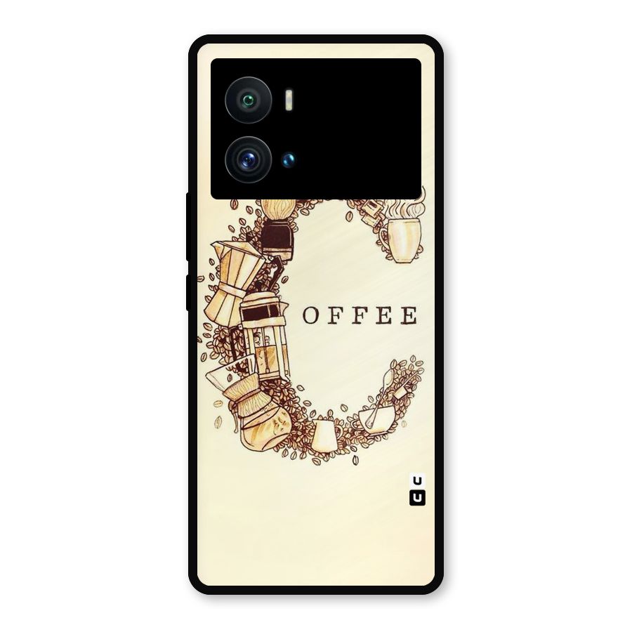 Vintage Coffee Metal Back Case for iQOO 9 Pro