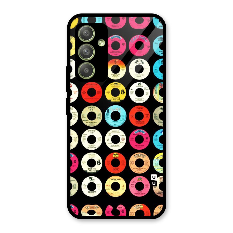 Vintage Collection CDs Glass Back Case for Galaxy A54