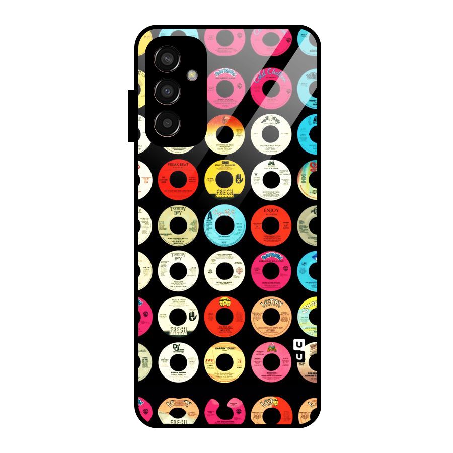 Vintage Collection CDs Glass Back Case for Galaxy F13
