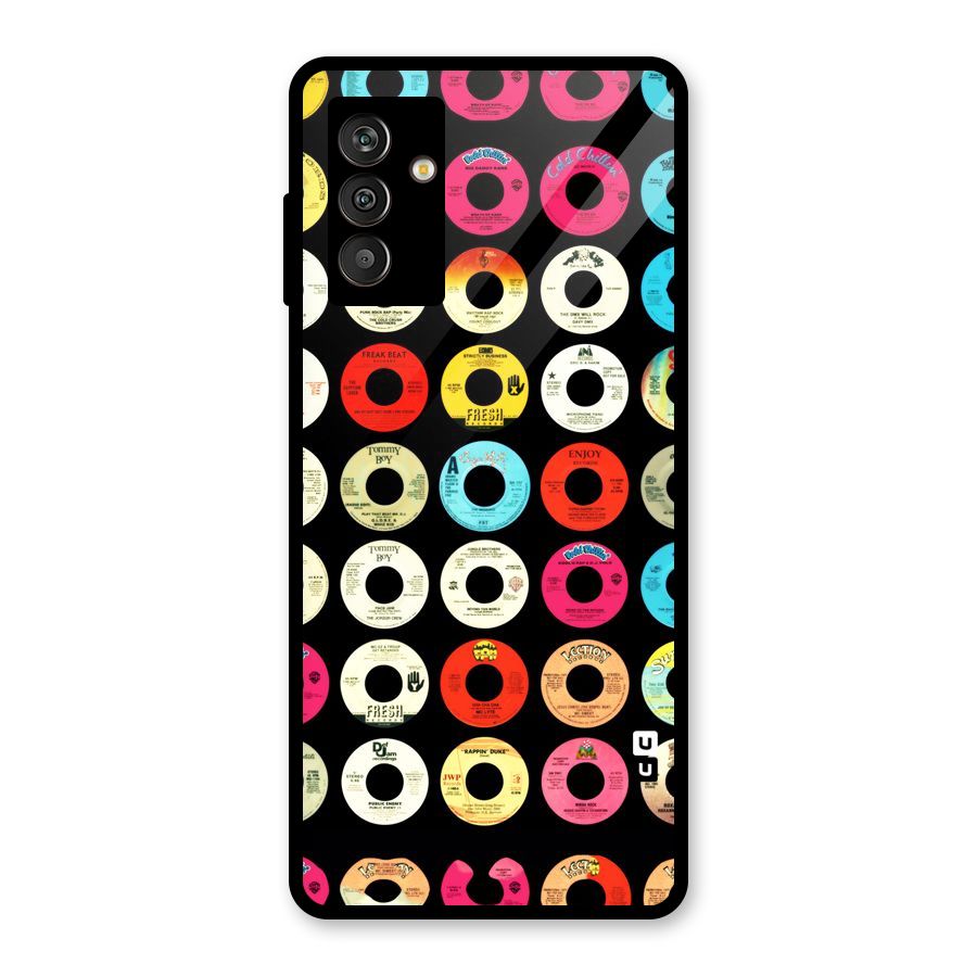 Vintage Collection CDs Glass Back Case for Galaxy M13