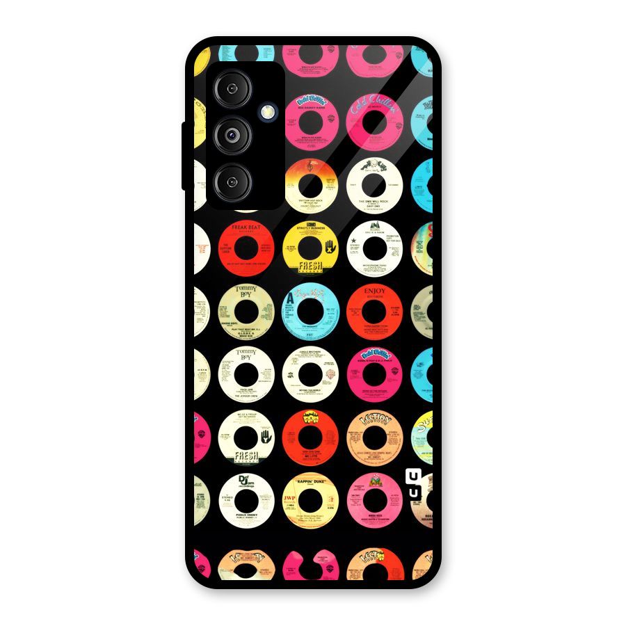 Vintage Collection CDs Glass Back Case for Galaxy M14 5G