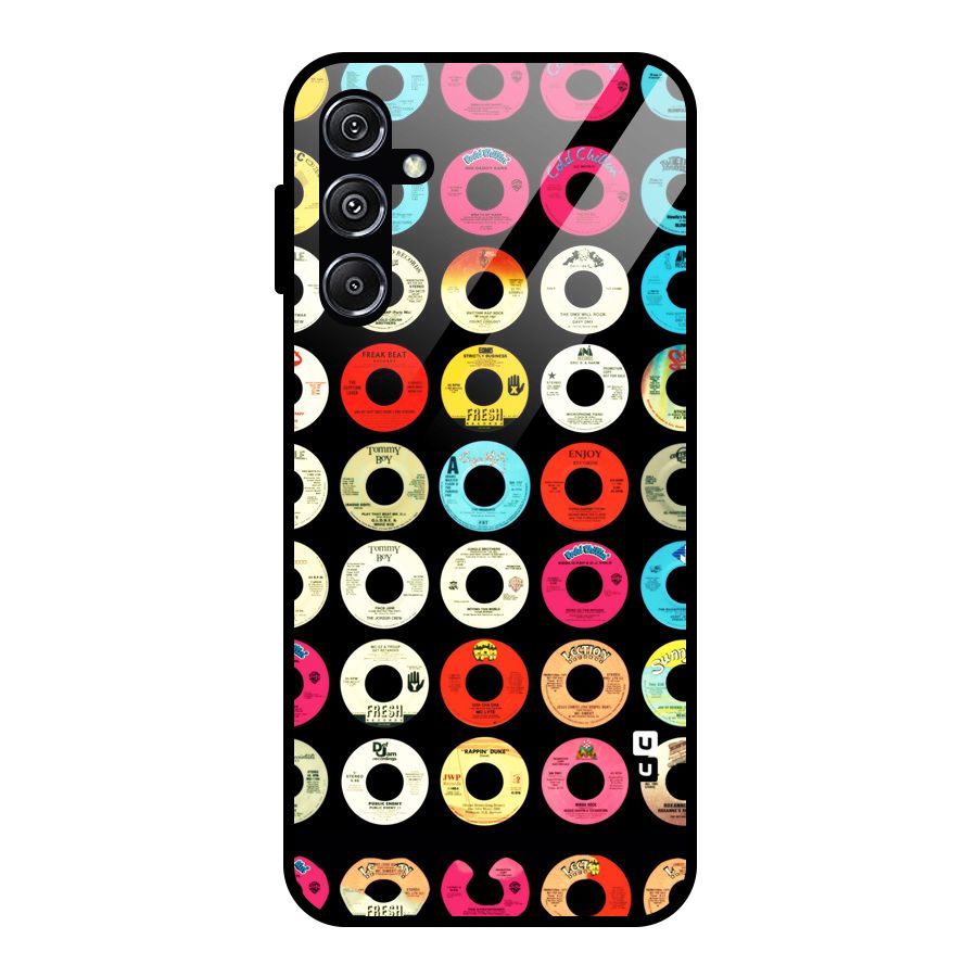 Vintage Collection CDs Glass Back Case for Galaxy M34 5G