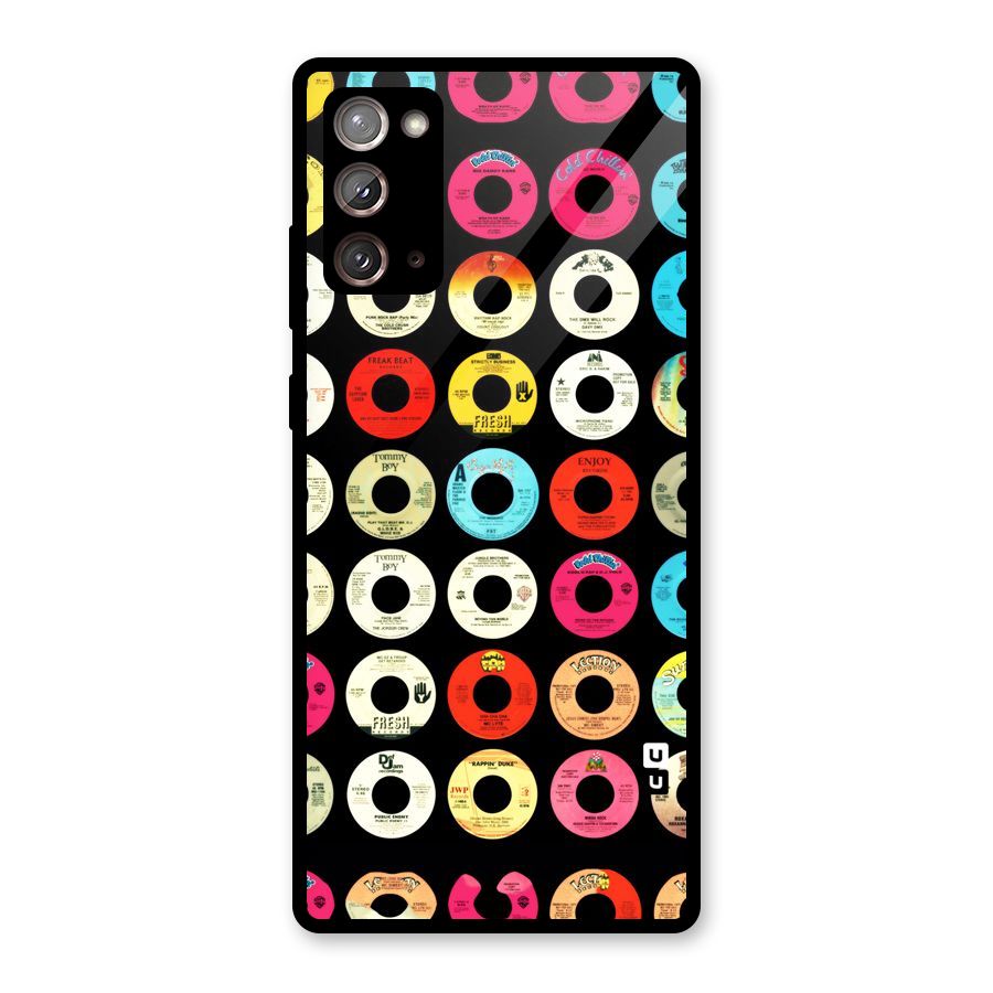 Vintage Collection CDs Glass Back Case for Galaxy Note 20