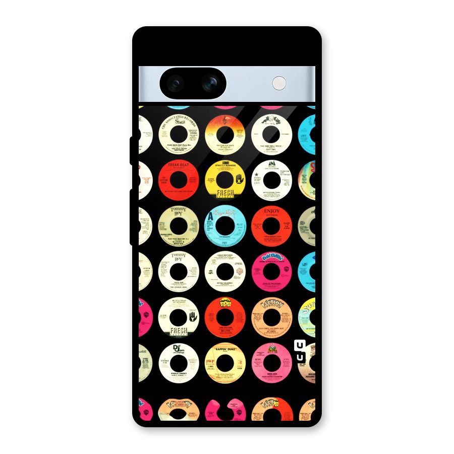 Vintage Collection CDs Glass Back Case for Google Pixel 7a
