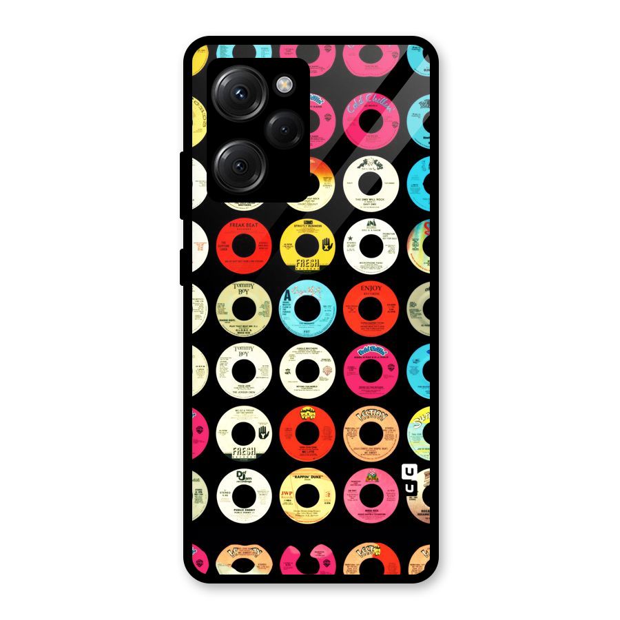 Vintage Collection CDs Glass Back Case for Poco X5 Pro