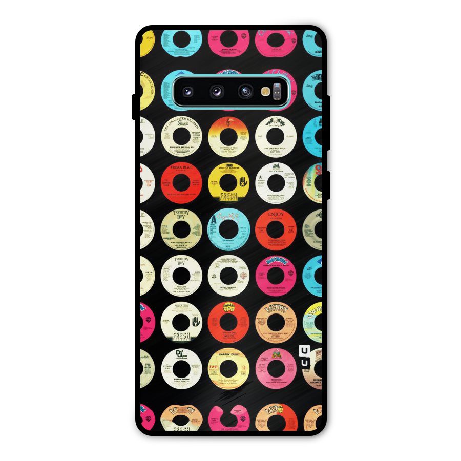 Vintage Collection CDs Metal Back Case for Galaxy S10 Plus