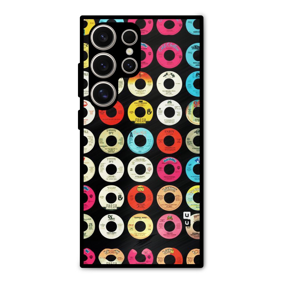 Vintage Collection CDs Metal Back Case for Galaxy S24 Ultra