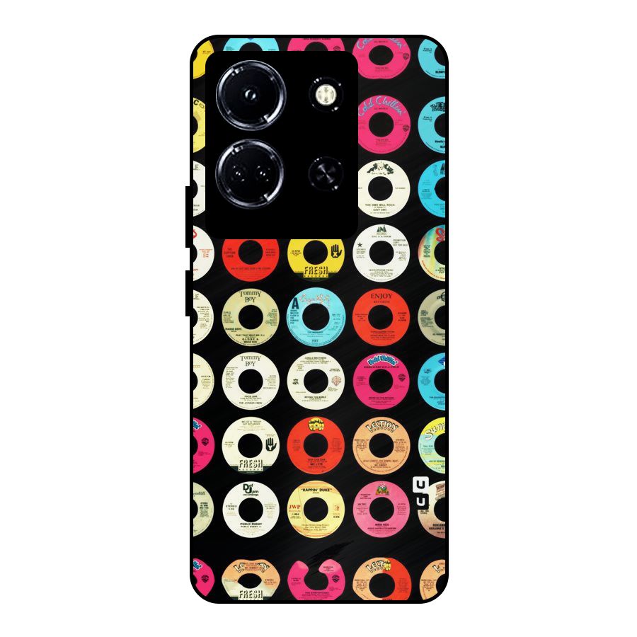 Vintage Collection CDs Metal Back Case for Infinix Note 30 5G
