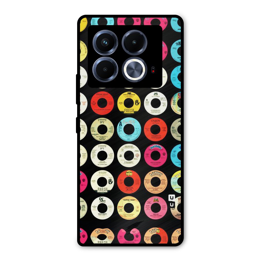 Vintage Collection CDs Metal Back Case for Infinix Note 40 5G