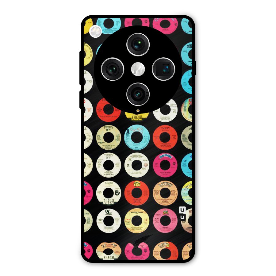 Vintage Collection CDs Metal Back Case for Oppo Find X8 Pro