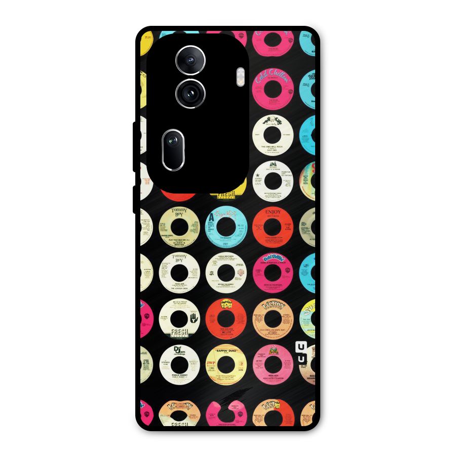 Vintage Collection CDs Metal Back Case for Oppo Reno11 Pro 5G