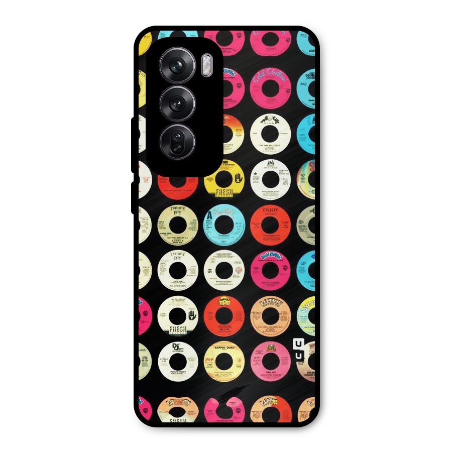 Vintage Collection CDs Metal Back Case for Oppo Reno12 Pro