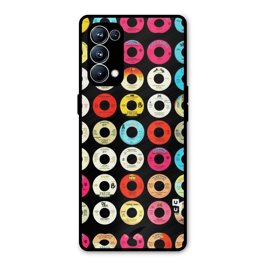 Vintage Collection CDs Metal Back Case for Oppo Reno5 Pro 5G