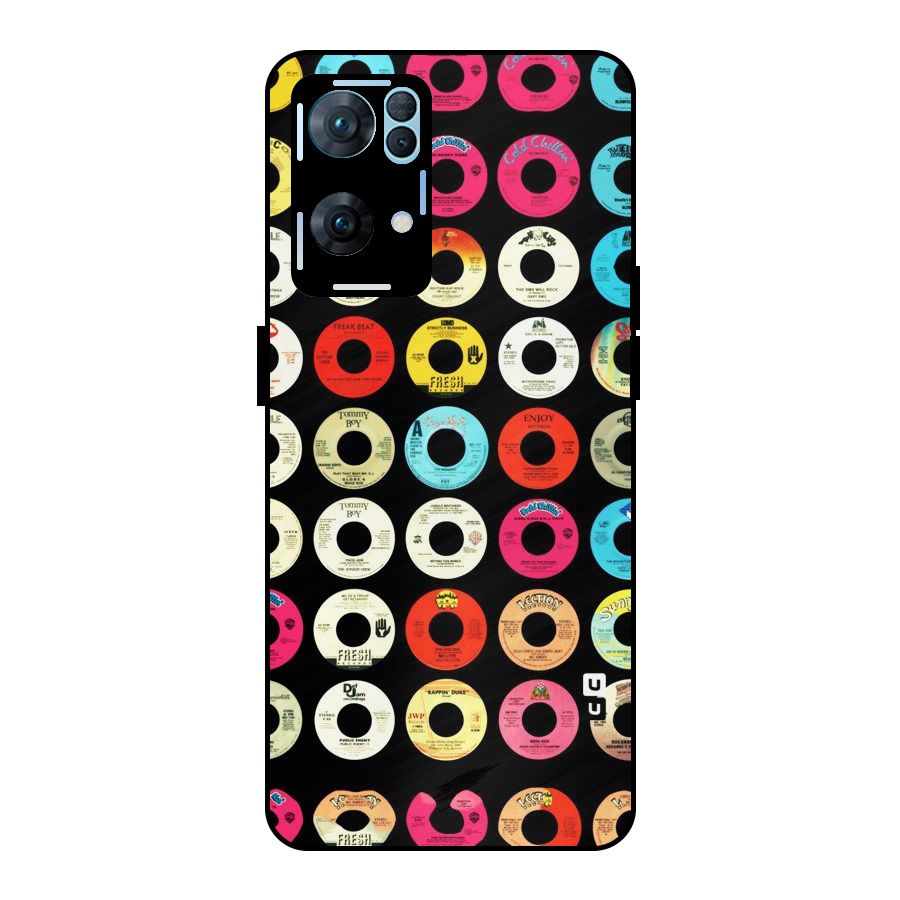 Vintage Collection CDs Metal Back Case for Oppo Reno7 Pro 5G
