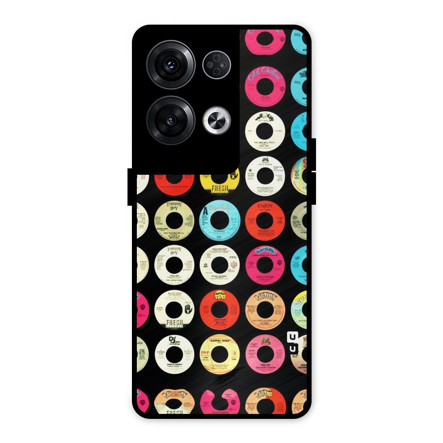 Vintage Collection CDs Metal Back Case for Oppo Reno8 Pro 5G