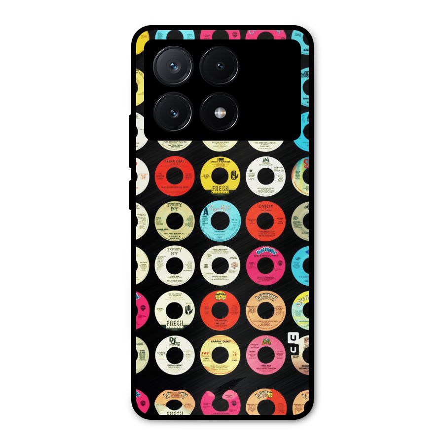 Vintage Collection CDs Metal Back Case for Poco X6 Pro