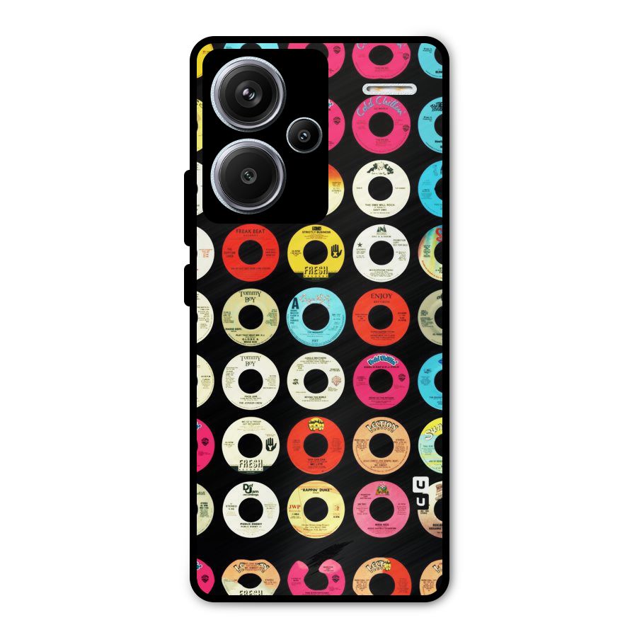 Vintage Collection CDs Metal Back Case for Redmi Note 13 Pro Plus