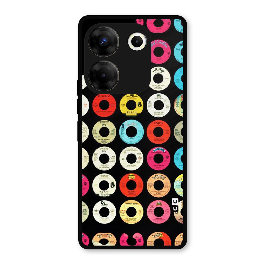 Vintage Collection CDs Metal Back Case for Tecno Camon 20
