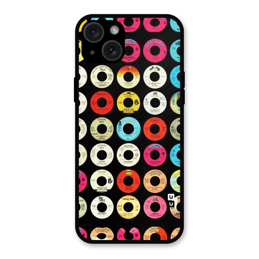 Vintage Collection CDs Metal Back Case for iPhone 15 Plus