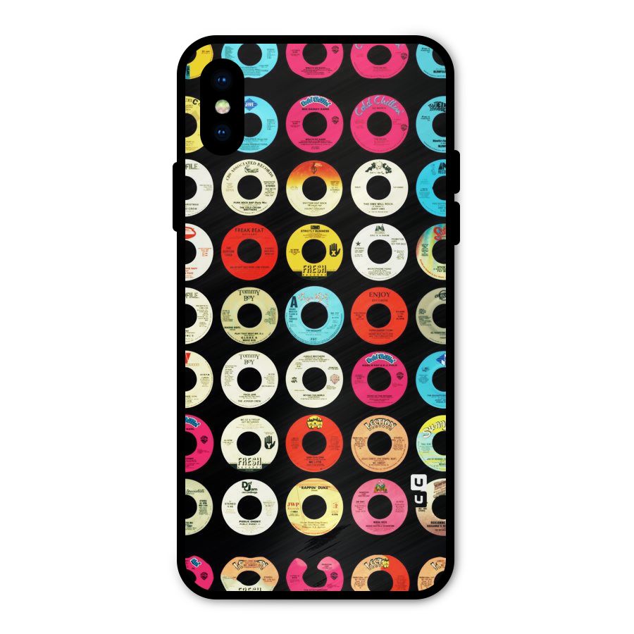 Vintage Collection CDs Metal Back Case for iPhone XS