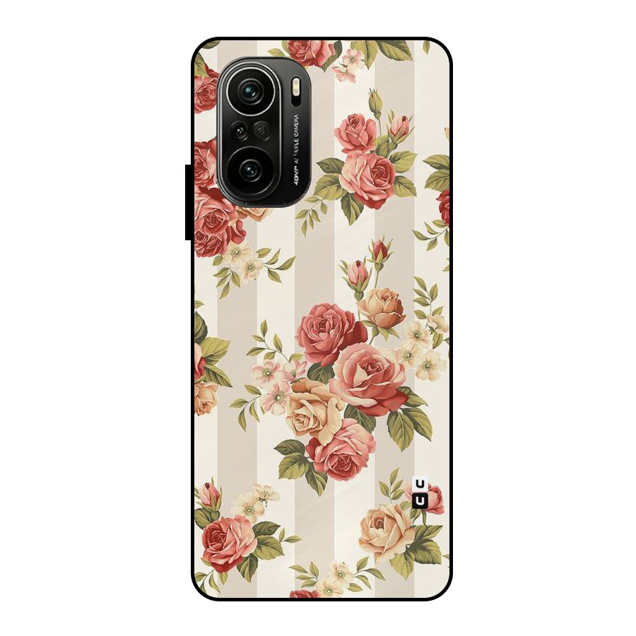 Vintage Color Flowers Metal Back Case for Mi 11x