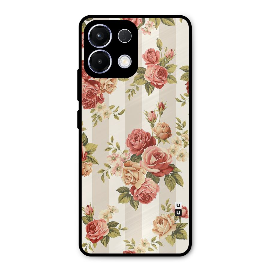 Vintage Color Flowers Metal Back Case for Oppo K13