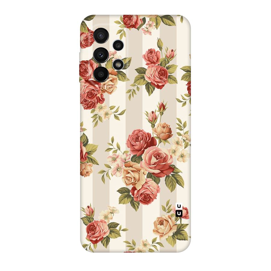 Vintage Color Flowers Original Polycarbonate Back Case for Galaxy A23