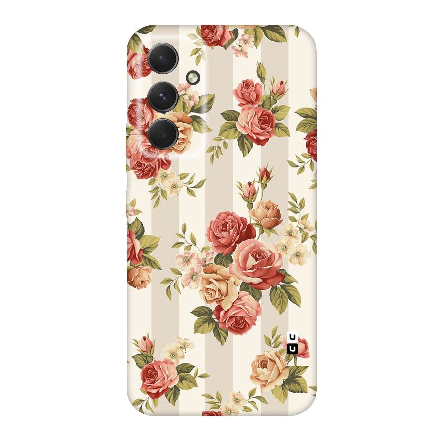 Vintage Color Flowers Original Polycarbonate Back Case for Galaxy A54