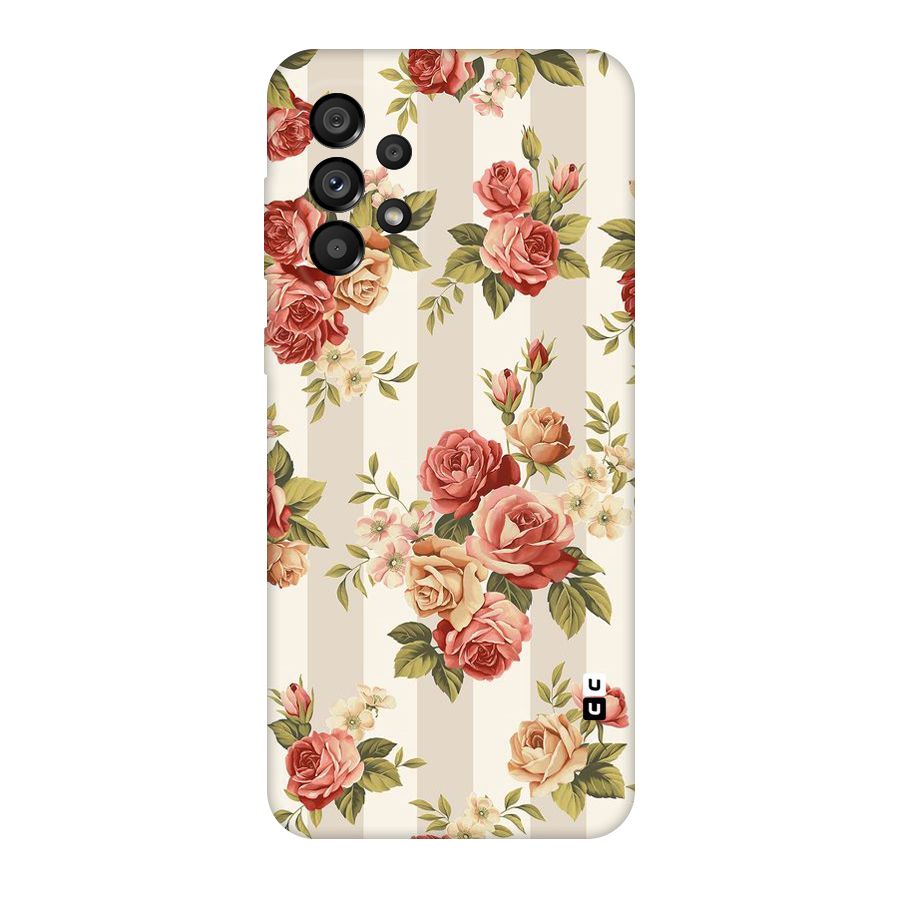 Vintage Color Flowers Original Polycarbonate Back Case for Galaxy A73 5G