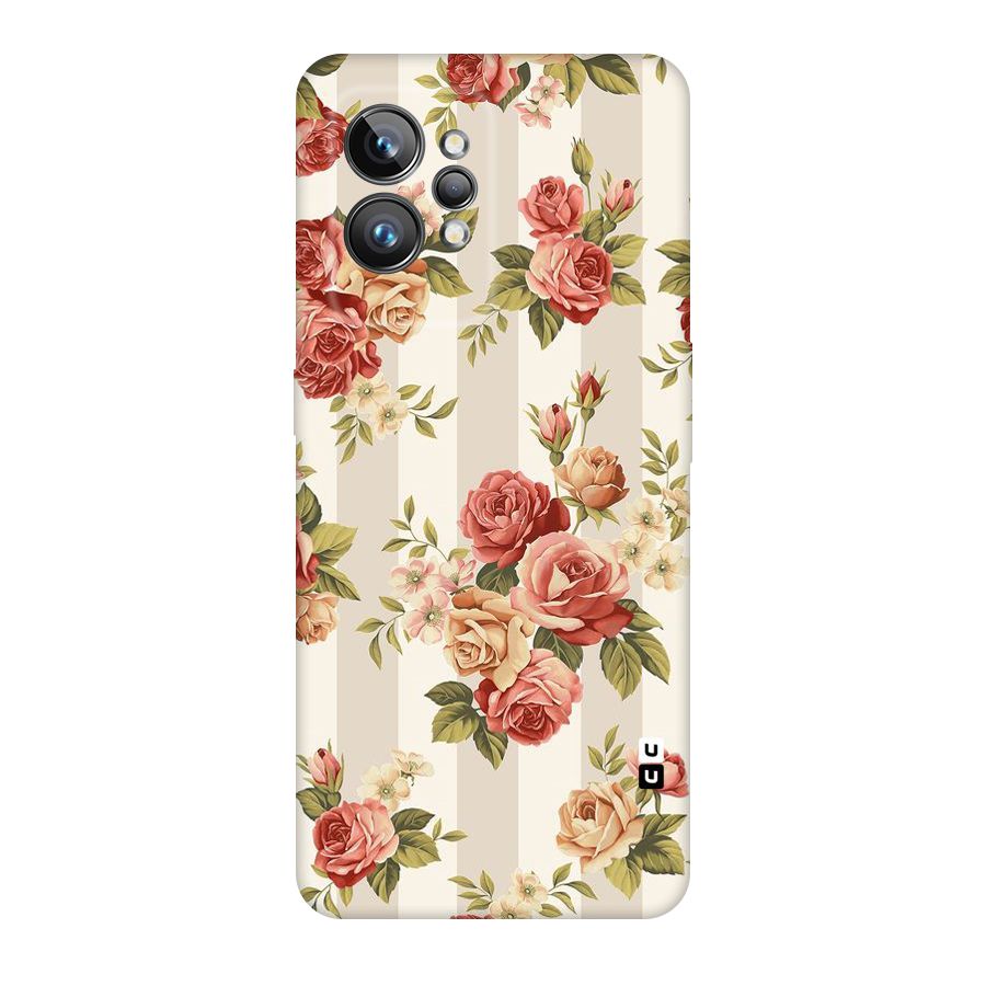 Vintage Color Flowers Original Polycarbonate Back Case for Realme GT2 Pro