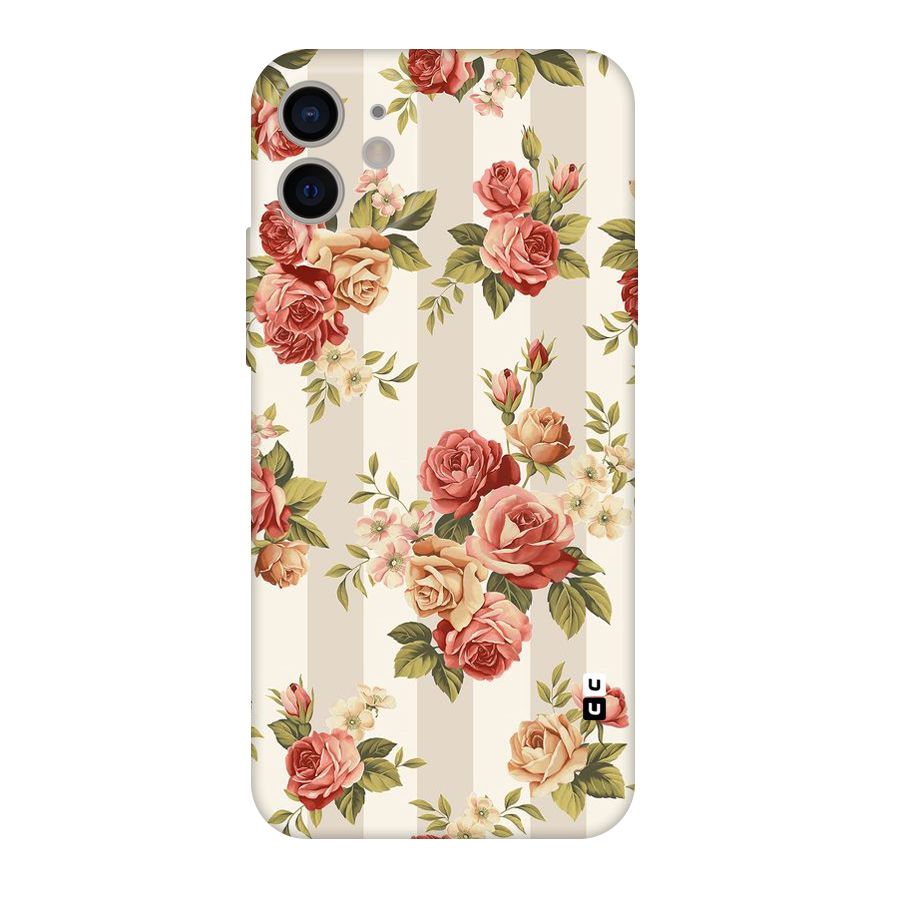 Vintage Color Flowers Original Polycarbonate Back Case for iPhone 11