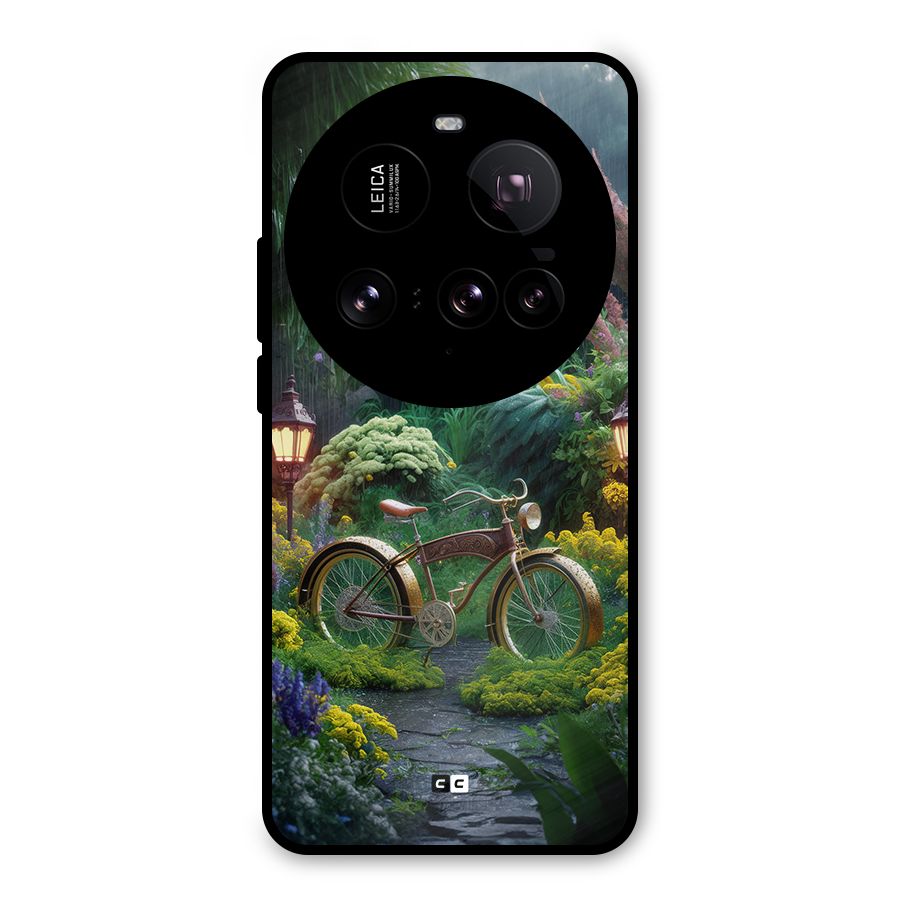Vintage Cycle In Garden Metal Back Case for Xiaomi 15 Ultra