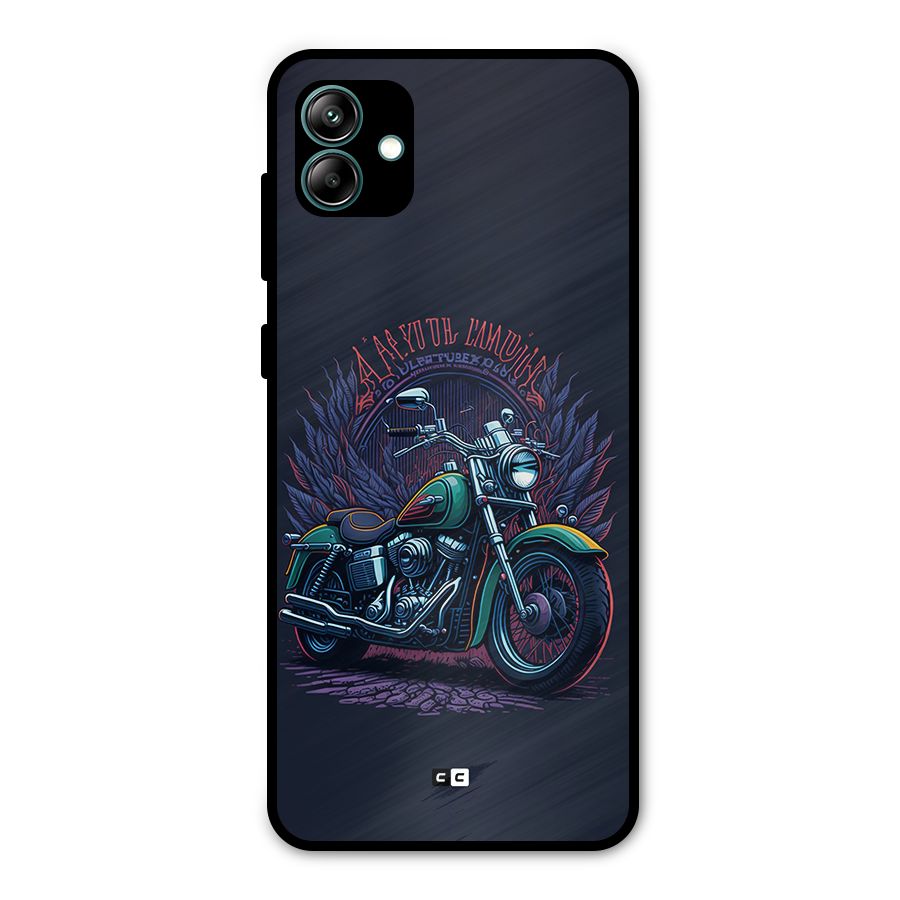 Vintage Desi Bike Metal Back Case for Galaxy A04